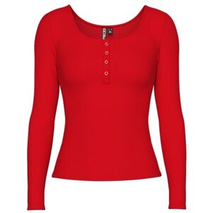 PIECES Pckitte Ls Top JRS Noos Bc, Goji Berry, S PIECES Pckitte Ls Top JRS Noos Bc, Goji Berry, S
