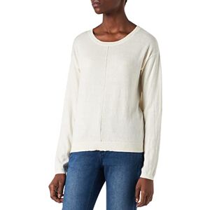 Cream & Co. Dam Cranva stickad pullover tröja, Vitt, M Cream & Co. Dam Cranva stickad pullover tröja, Vitt, M