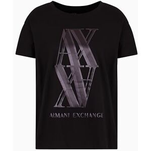 Giorgio Armani Kvinnors Arte Sella, macro foil logotyp, normal passform, svart, XS, svart, XS Giorgio Armani Kvinnors Arte Sella, macro foil logotyp, normal passform, svart, XS, svart, XS