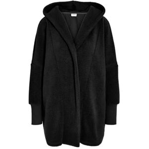 NOISY MAY Nmcozy L/S Long Shacket W Hood JRS, svart, S NOISY MAY Nmcozy L/S Long Shacket W Hood JRS, svart, S