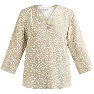 usha dam skjorta blus, Beige flerfärgad, L usha dam skjorta blus, Beige flerfärgad, L