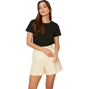 Trendyol T-shirt i 100% bomull – svart – vanlig, svart, XL Trendyol T-shirt i 100% bomull – svart – vanlig, svart, XL