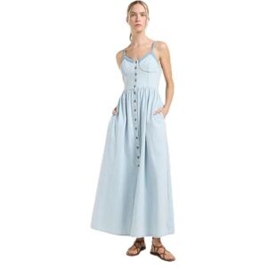 Lee dam korsett maxi casual klänning, Snabbt byte, XS Lee dam korsett maxi casual klänning, Snabbt byte, XS