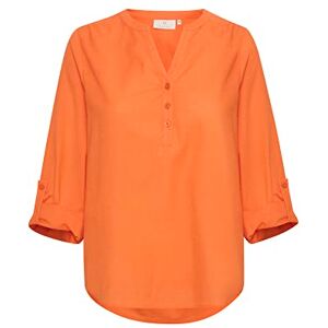 KAFFE Dam blus långärmad vanlig passform KAmajse blus, Vermillion orange, 36 KAFFE Dam blus långärmad vanlig passform KAmajse blus, Vermillion orange, 36
