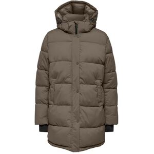 ONLY ONLANN Premium pufferrock för kvinnor Mid-Long OTW kappa, brun, M, BRUN, M ONLY ONLANN Premium pufferrock för kvinnor Mid-Long OTW kappa, brun, M, BRUN, M