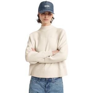 G-STAR RAW Boxy Mock Jumper, Flerfärgad (Chalk Htr D25218-d771-128), L G-STAR RAW Boxy Mock Jumper, Flerfärgad (Chalk Htr D25218-d771-128), L