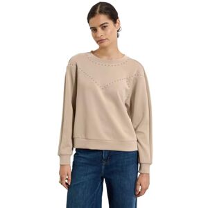 Street One Studio Silk-look skjorta med nitar, Clove beige, 40 Street One Studio Silk-look skjorta med nitar, Clove beige, 40