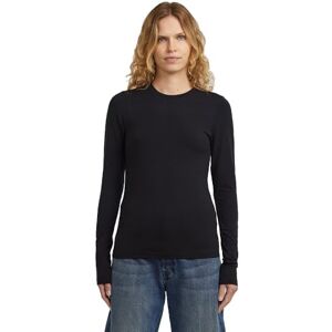 G-STAR Crew Slim T Ls WMN T-shirt, svart (DK Black D27964-e299-6484), XS dam, Svart (Dk Black D27964-e299-6484), XS G-STAR Crew Slim T Ls WMN T-shirt, svart (DK Black D27964-e299-6484), XS dam, Svart (Dk Black D27964-e299-6484), XS