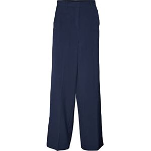 VERO MODA dam Vmtroiantaia Mr Wide Slit Dad byxa, marinblå blazer, S / 30L VERO MODA dam Vmtroiantaia Mr Wide Slit Dad byxa, marinblå blazer, S / 30L