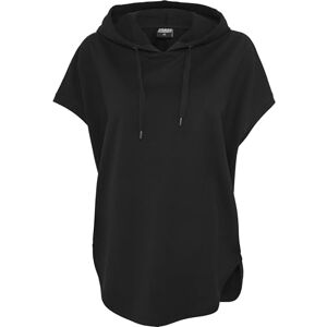 Urban Classics Damsweatshirt, dam, ärmlös, frotté, hoodie, svart, L Urban Classics Damsweatshirt, dam, ärmlös, frotté, hoodie, svart, L