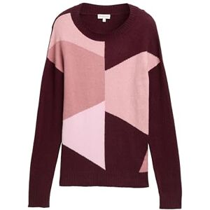 TOM TAILOR Dam 1049236 pullover tröja, 39266-röd ros geometrisk design, S, 39266 Röd ros geometrisk design, S TOM TAILOR Dam 1049236 pullover tröja, 39266-röd ros geometrisk design, S, 39266 Röd ros geometrisk design, S