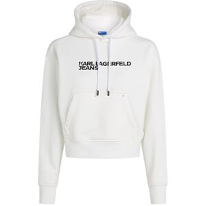 KARL LAGERFELD JEANS , Dam, Essentail Logo Hoddie, Regular Fit, Vit, M KARL LAGERFELD JEANS , Dam, Essentail Logo Hoddie, Regular Fit, Vit, M