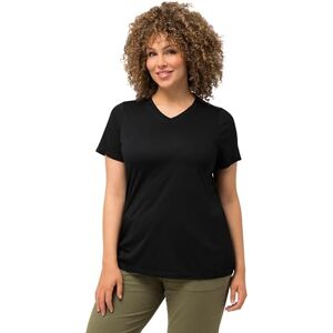 Ulla Popken damer stora storlekar plus size funktionell skjorta, antibakteriell, V-hals, halv ärm svart 50 + 810781100-50+, svart, 50-52 Ulla Popken damer stora storlekar plus size funktionell skjorta, antibakteriell, V-hals, halv ärm svart 50 + 810781100-50+, svart, 50-52