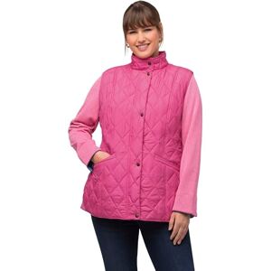 Ulla Popken dam quiltad väst, smal, ståkrage, ärmlös väst, Ljusrosa, 46-48 Ulla Popken dam quiltad väst, smal, ståkrage, ärmlös väst, Ljusrosa, 46-48