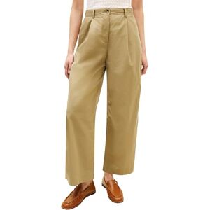 Tommy Hilfiger dam tvättad bomull vida ben byxa WW0WW49594, brun, 34 Tommy Hilfiger dam tvättad bomull vida ben byxa WW0WW49594, brun, 34