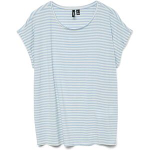 VERO MODA Vmava Ss Top Stripe Ga JRS Noos, Luftig blå, XL VERO MODA Vmava Ss Top Stripe Ga JRS Noos, Luftig blå, XL
