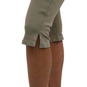 KAFFE Kvinnors Capri Jeans färgad denim under knälängd smal passform high-waisted, Vetiver, 32 KAFFE Kvinnors Capri Jeans färgad denim under knälängd smal passform high-waisted, Vetiver, 32