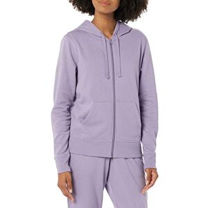 Amazon Essentials Women's Fleecehoodie i fransk frotté med full dragkedja (Finns i plusstorlek), Druvlila, L Amazon Essentials Women's Fleecehoodie i fransk frotté med full dragkedja (Finns i plusstorlek), Druvlila, L