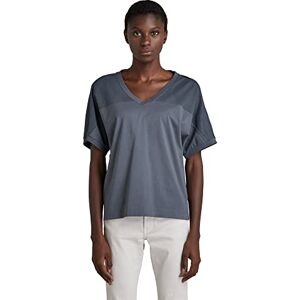 G-STAR RAW Dam mesh mix lös V T-tröja, Blå (Fantem Blue 336-863), XS G-STAR RAW Dam mesh mix lös V T-tröja, Blå (Fantem Blue 336-863), XS