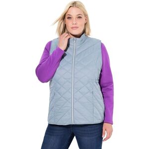 Ulla Popken dam Hyprar funktionell quiltad väst, vattenavvisande, ståkrage västar, Gråblå, 46-48 Ulla Popken dam Hyprar funktionell quiltad väst, vattenavvisande, ståkrage västar, Gråblå, 46-48