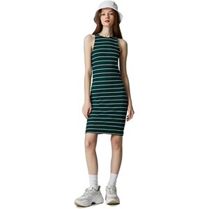 Koton damhållare neck bodycon slim fit midiklänning, Gröna ränder (8s1), S Koton damhållare neck bodycon slim fit midiklänning, Gröna ränder (8s1), S