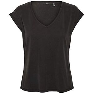 VERO MODA Vmfilli SS V-Neck Tee GA Noos T-shirt dam, svart, XS VERO MODA Vmfilli SS V-Neck Tee GA Noos T-shirt dam, svart, XS