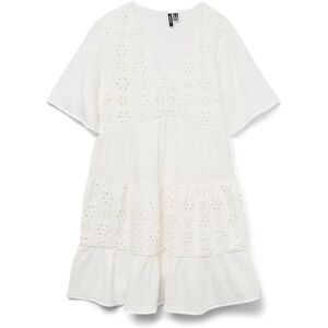 VERO MODA Vmnatali 2/4 Short Dress Wvn Ga, Snövit, XS VERO MODA Vmnatali 2/4 Short Dress Wvn Ga, Snövit, XS