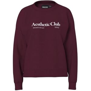PIECES Pcrisso Ls O-hals lös sweat Pwp Bc, Vinprovning, M PIECES Pcrisso Ls O-hals lös sweat Pwp Bc, Vinprovning, M