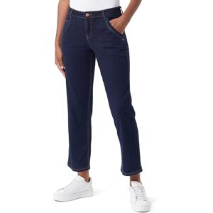 Cream Kvinnors jeans beskuren längd bootcut ben vanlig passform normal midja, Skölj mörkblå denim, 31W Cream Kvinnors jeans beskuren längd bootcut ben vanlig passform normal midja, Skölj mörkblå denim, 31W