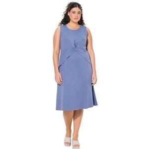 Ulla Popken dam stora storlekar överdimensionerade plus size jerseyklänning med knutdetalj, Atlantisk blå, 62-64 Ulla Popken dam stora storlekar överdimensionerade plus size jerseyklänning med knutdetalj, Atlantisk blå, 62-64