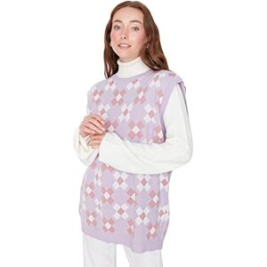 Trendyol Dam TCTAW23SV00020/lila tröja, lila, L/XL, lila, L/XL Trendyol Dam TCTAW23SV00020/lila tröja, lila, L/XL, lila, L/XL