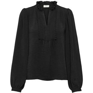 JDY rachel Life L/S Pintuck Top WVN Noos, svart, S JDY rachel Life L/S Pintuck Top WVN Noos, svart, S