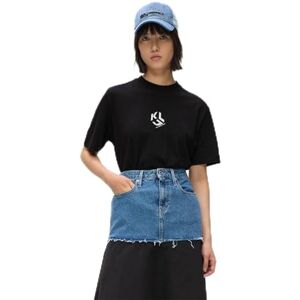 KARL LAGERFELD JEANS , kvinnor, regular monogram te, normal passform, svart, L, svart, L KARL LAGERFELD JEANS , kvinnor, regular monogram te, normal passform, svart, L, svart, L