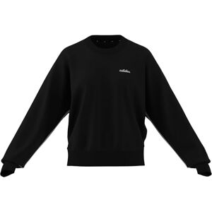 adidas Kobiety Seasonal Essentials Colorpop Sweatshirt with Embroidered Graphic, black/off white, XXL adidas Kobiety Seasonal Essentials Colorpop Sweatshirt with Embroidered Graphic, black/off white, XXL