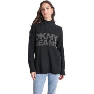 DKNY kvinnors logotyp tryckt shaker, svart, medium, svart, M DKNY kvinnors logotyp tryckt shaker, svart, medium, svart, M