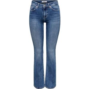 ONLY Onlblush Mw FLA Rhineston DNM Tai885Noos, Mellanblå denim, S / 34L ONLY Onlblush Mw FLA Rhineston DNM Tai885Noos, Mellanblå denim, S / 34L