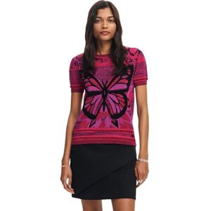 Desigual TS_Butterfly, 3098 NEON PINK, XL, röd, XL Desigual TS_Butterfly, 3098 NEON PINK, XL, röd, XL