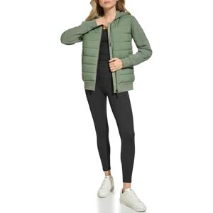 DKNY Dam zip up jacka windbreaker, Anka grön, S DKNY Dam zip up jacka windbreaker, Anka grön, S