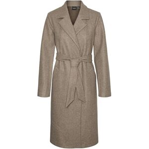 VERO MODA Damer Vmfortuneaya Long Coat Ga Noos lång kappa, Choklad chip/detalj: melange, S VERO MODA Damer Vmfortuneaya Long Coat Ga Noos lång kappa, Choklad chip/detalj: melange, S