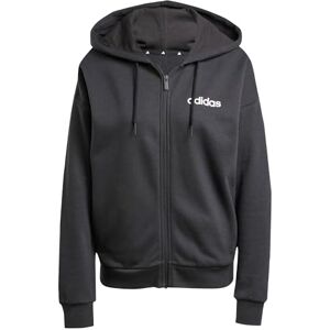adidas Kobiety ESSENTIALS LINEAR FULL ZIP FRENCH TERRY HOODIE, Black/White, XXS adidas Kobiety ESSENTIALS LINEAR FULL ZIP FRENCH TERRY HOODIE, Black/White, XXS