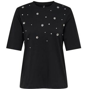 ONLY Onljulia Life S/S Top Box JRS, svart, XS ONLY Onljulia Life S/S Top Box JRS, svart, XS