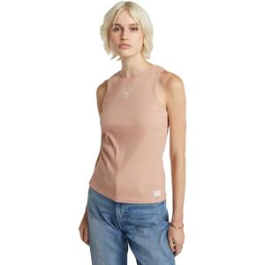 G-STAR RAW Racerback ribbad smal tank top wmn, Rosa (Rugby Tan D24645-5268-g373), XL G-STAR RAW Racerback ribbad smal tank top wmn, Rosa (Rugby Tan D24645-5268-g373), XL