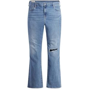 Levi's Dam plus storlek jeans, 726 Pl Hr Flare Z3541 Medium Indigo Destructed, 20 Levi's Dam plus storlek jeans, 726 Pl Hr Flare Z3541 Medium Indigo Destructed, 20