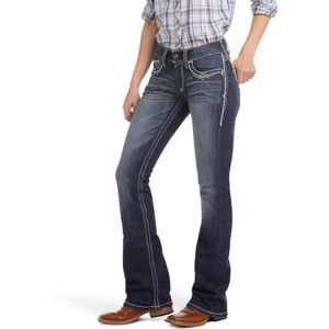 ARIAT Women's R.e.a.l. Mid Rise Jeans med bootcut, Marin, 34 Long ARIAT Women's R.e.a.l. Mid Rise Jeans med bootcut, Marin, 34 Long