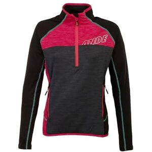 Ande W32002-C580 KVALIDO Lady Half Zip Lång Tröja Dam Antracit/Svart Storlek XS Ande W32002-C580 KVALIDO Lady Half Zip Lång Tröja Dam Antracit/Svart Storlek XS