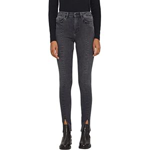 ESPRIT Stretch jeans med slits, ekologisk bomull, Svart mörktvättad, 30W x 32L ESPRIT Stretch jeans med slits, ekologisk bomull, Svart mörktvättad, 30W x 32L