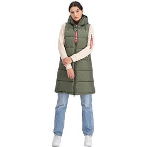 Alpha Industries Long Puffer Väst för damer Sage-Green Alpha Industries Long Puffer Väst för damer Sage-Green