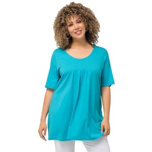 Ulla Popken Damer, dekorativa veck, A-linje, rund hals, halvärm, modal t-shirt, Theodore River (ersättningsfärg), 50 SE/L Ulla Popken Damer, dekorativa veck, A-linje, rund hals, halvärm, modal t-shirt, Theodore River (ersättningsfärg), 50 SE/L