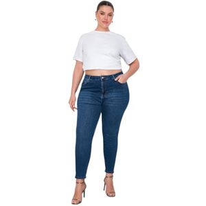 Trendyol Blå hög midja stretch skinny jeans Tbbaw23cj00032, ljusblå, 46 dam, Ljusblå, 44 stor Trendyol Blå hög midja stretch skinny jeans Tbbaw23cj00032, ljusblå, 46 dam, Ljusblå, 44 stor