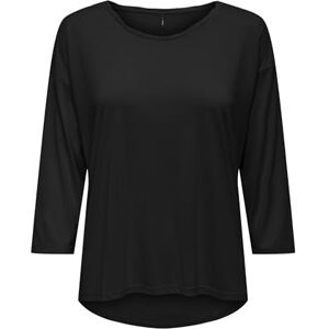 ONLY Onlhannah 3/4 Top JRS, svart, XS ONLY Onlhannah 3/4 Top JRS, svart, XS